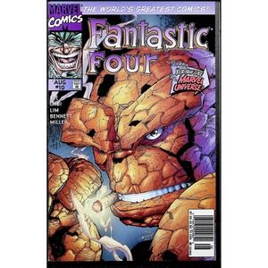 Fantastic Four #10 Newsstand 1997 Marvel Comics Jim Lee Thing Cover Art VF/NM